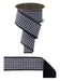 2.5"X10Yd Mini Check/Fused Black/White LX600502 - DecoExchange®