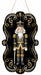 11.5"Hx6.75"L Harlequin Nutcracker Sign Black/Gold/White MD1794E5