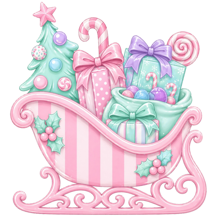 Christmas Sleigh Sign, MF-W-0001, Sign For Wreath, Wood Wreath Sign