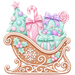 Christmas Sleigh Sign, MF-W-0002-DH, 22" Door Hanger - DecoExchange®