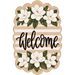 Magnolia Welcome Sign, MF-W-0008-DH, Sign For Wreath, 22" Door Hanger