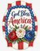 Patriotic Welcome Sign, , MF-W-0013-DH, 22" Door Hanger