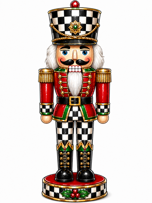Traditional Nutcracker Sign, , MF-W-0023-DH-32, 32" Door Hanger