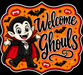 Vampire Halloween Sign, MF-W-0029-DH, Sign For Wreath, 22 in Door Hanger