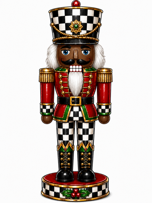 Traditional Nutcracker, Darker Skin Tone Nutcracker, MF-W-0056-DH-32, 32" Door Hanger