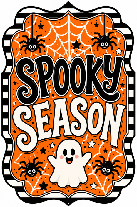 Halloween Sign, Spooky Season Sign, MF-W-0060, 12 in Sign For Wreath, Wood Wreath Sign