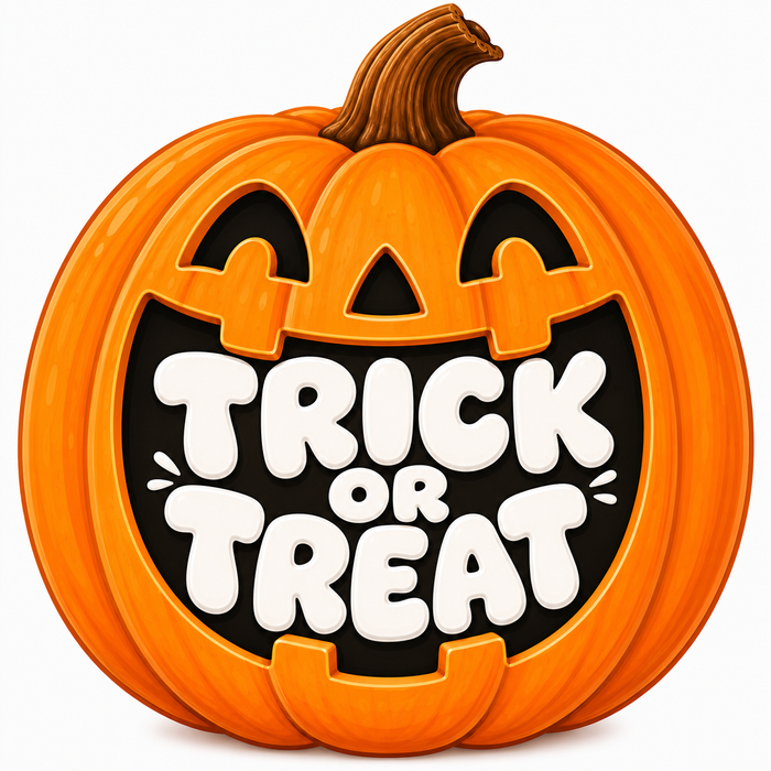 Trick or Treat Pumpkin Sign, MF-W-0077, 12in Sign For Wreath, Wood Wreath Sign