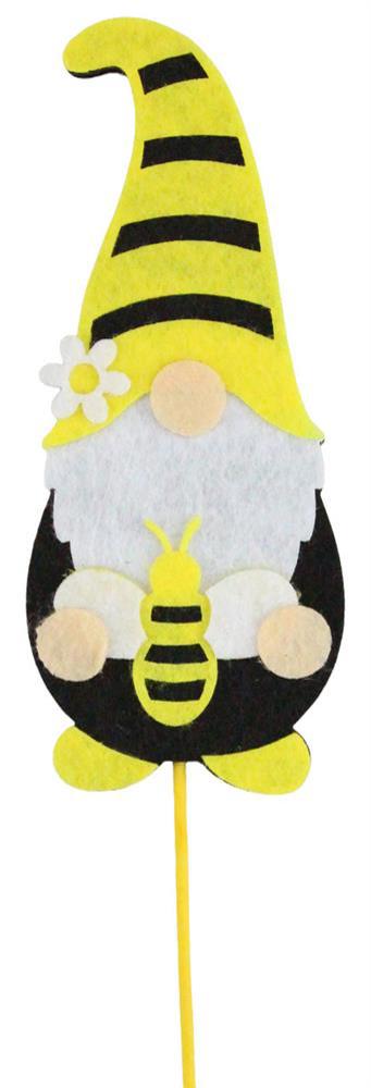 17"Oah Bee Gnome Pick White/Yellow/Black MN0197 - DecoExchange®