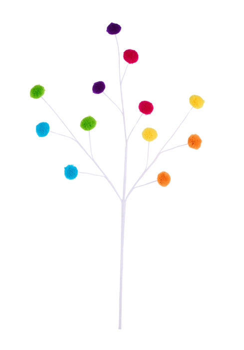 23"L 6-Color Pompom Spray Fiesta MN0298AH