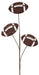 24"L Glitter Triple Football Pick Brown/White MZ185204 - DecoExchange®