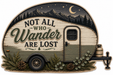 Not All Who Wander Are Lost, PS-W-0024, 12in Sign For Wreath, Wood Wreath Sign
