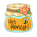 Hey Honey Sign, PCD-W-204, 12in Sign For Wreath, Wood Wreath Sign