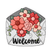 Welcome Envelope Sign, PCD-W-206, 12in Sign For Wreath, Wood Wreath Sign