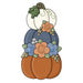 Pumpkin Stack Door Hanger - PCD-W-217-DH