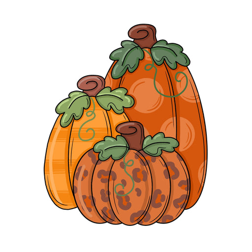 Pumpkin Trio Door Hanger - PCD-W-218-DH