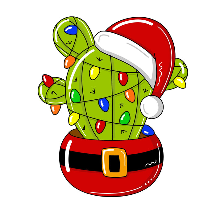 Christmas Cactus Door Hanger - PCD-W-221-DH