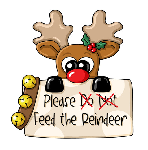 Feed The Reindeer Door Hanger - PCD-W-223-DH
