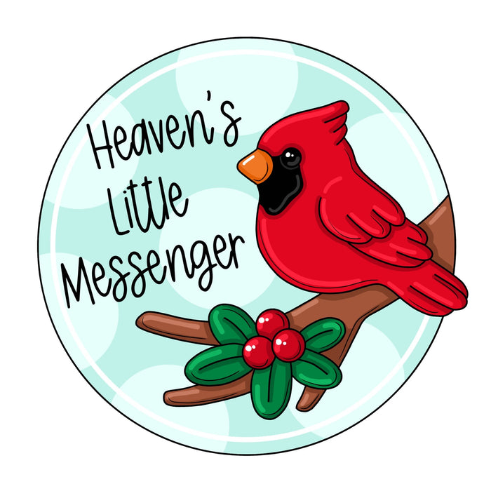Heaven's Little Messenger Cardinal Door Hanger - PCD-W-226-DH