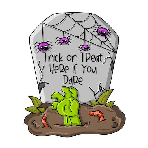 Trick Or Treat Tombstone Door Hanger - PCD-W-232-DH