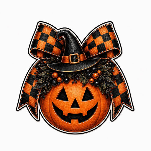 Pumpkin Bow Halloween Sign, PS-W-0003, Sign For Wreath, Wood Wreath Sign