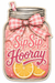Pink Lemonade Sign, PS-W-0008, 12in Sign For Wreath, Wood Wreath Sign