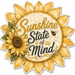 Sunshine Sign, PS-W-0012, 12in Sign For Wreath, Wood Wreath Sign