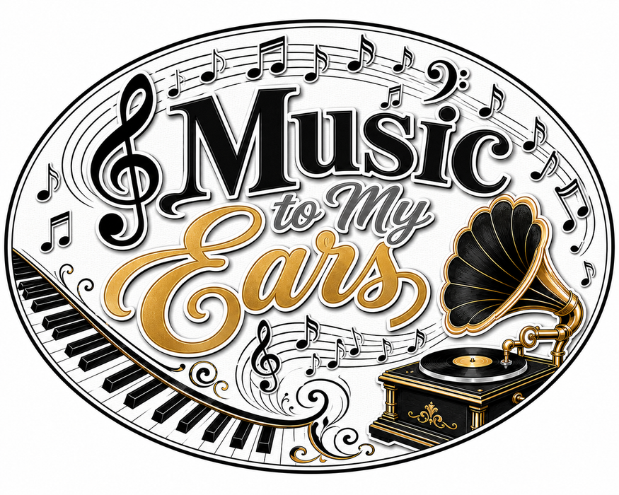 Music to My Ears Oval, PS-W-0092, 12in Sign For Wreath, Wood Wreath Sign