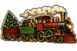 Vintage Christmas Train - PS-W-0105-DH