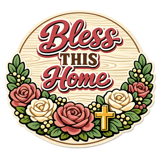 Bless This Home Sign PS-W-0118