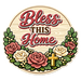 Bless This Home Sign PS-W-0118