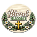 Blessed Cross Daisies Sign PS-W-0119