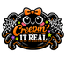 Creepin It Real Cute Spider Sign PS-W-0123