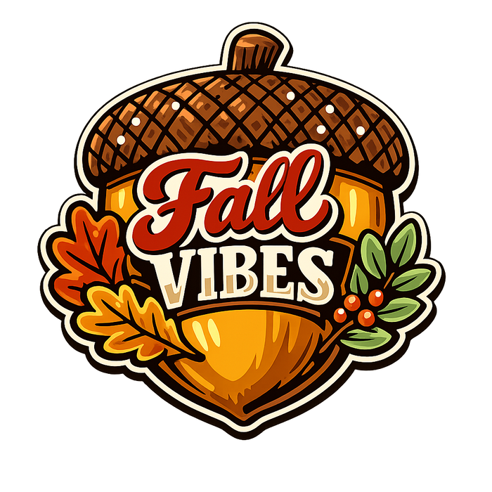 Fall Vibes Acorn Cutout Sign PS-W-0128