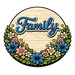 Family Flower Garland Sign PS-W-0129