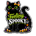 Feeling Spooky Black Cat Cutout Sign PS-W-0130