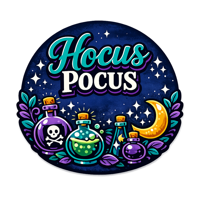 Hocus Pocus Potion Bottles Sign PS-W-0149