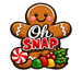 Oh Snap Gingerbread Man Sign PS-W-0164