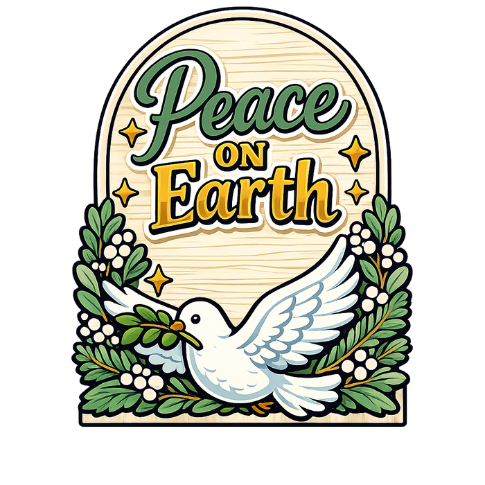 Peace On Earth Dove Arch Sign PS-W-0166