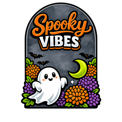 Spooky Vibes Ghost Mums Arch Sign PS-W-0168