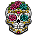 Sugar Skull Roses Sign PS-W-0169