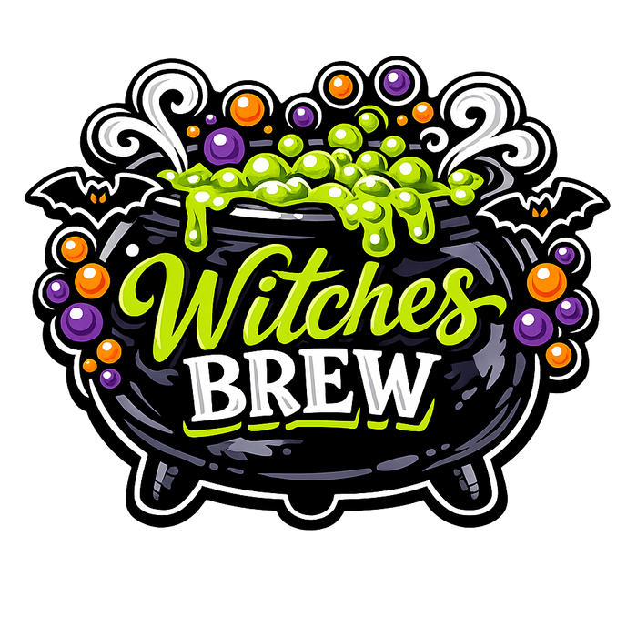 Witches Brew Bubbling Cauldron Sign PS-W-0180