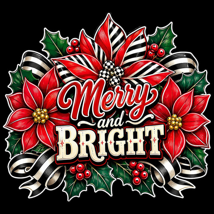 Merry and Bright Striped Poinsettia - PS-W-0187