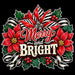 Merry and Bright Striped Poinsettia - PS-W-0187