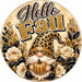 Hello Fall Leopard Gnome - PS-W-0218