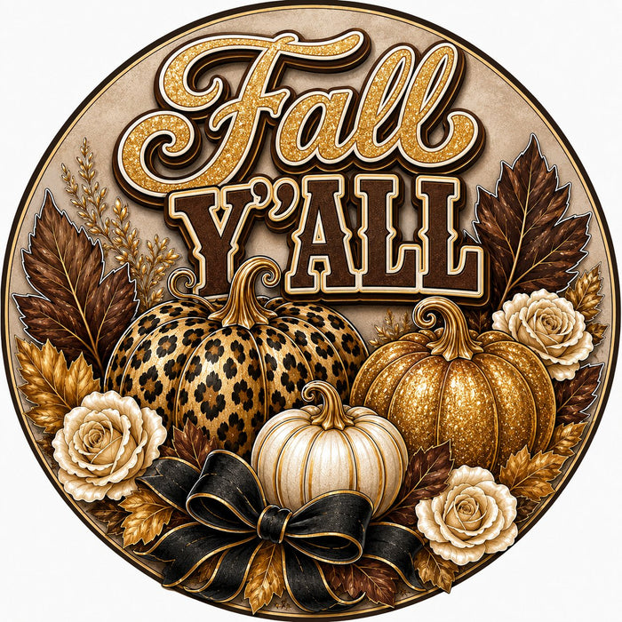 Fall Y'all Glam Pumpkins - PS-W-0219