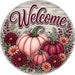 Welcome Burgundy Pumpkins - PS-W-0223