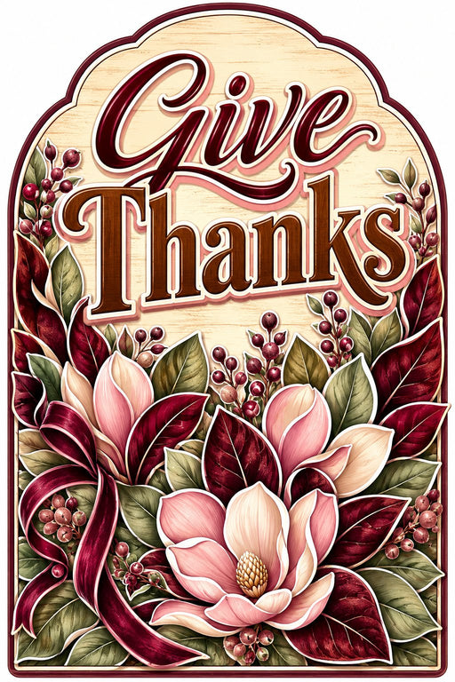 Give Thanks Magnolia Arch - PS-W-0224