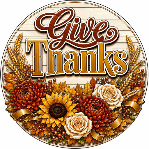 Give Thanks Sunflower Harvest - PS-W-0230