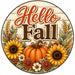 Hello Fall Sunflower Pumpkin - PS-W-0233
