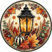 Fall Lantern & Wheat - PS-W-0256